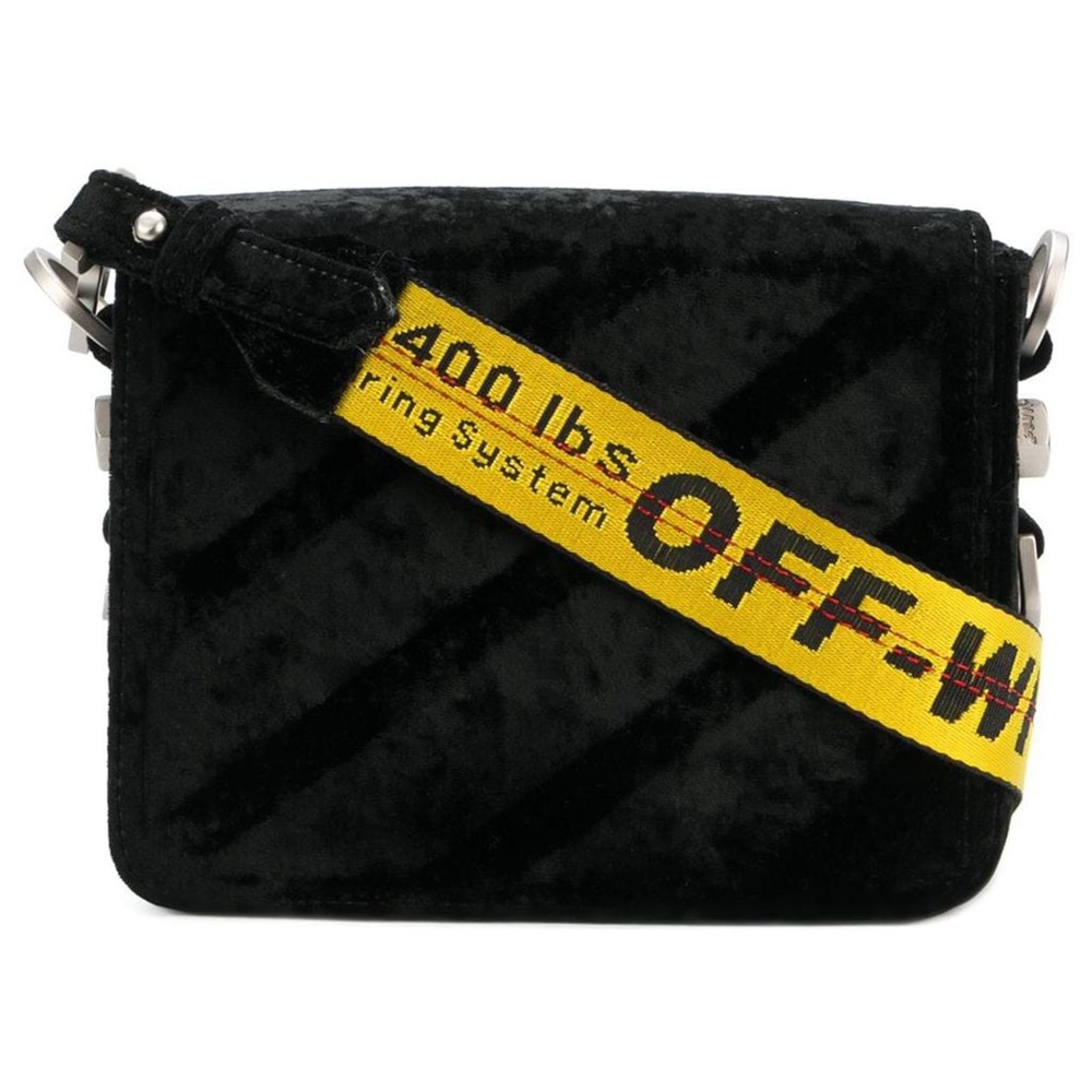 Off-white Velour Crossbody Bag